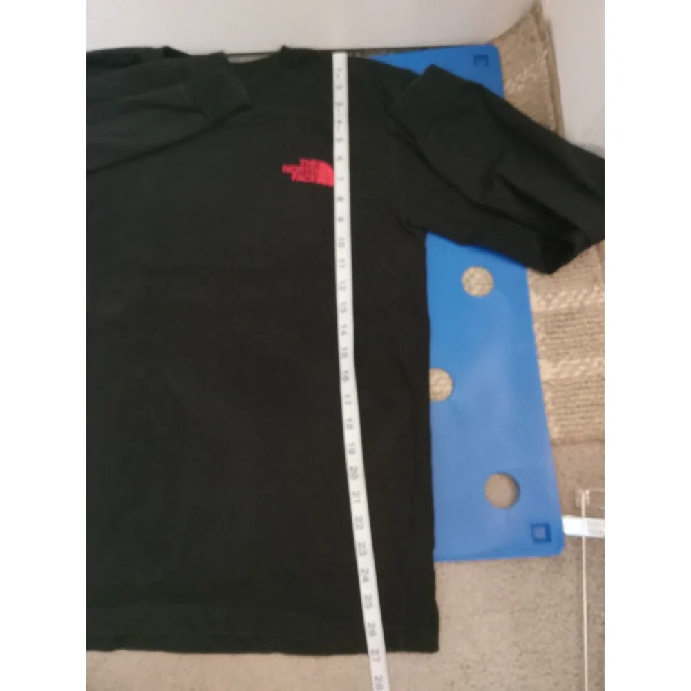 The North Face Long‎ Sleeve Crewneck Never Red Logo Exploring Black Mens Small